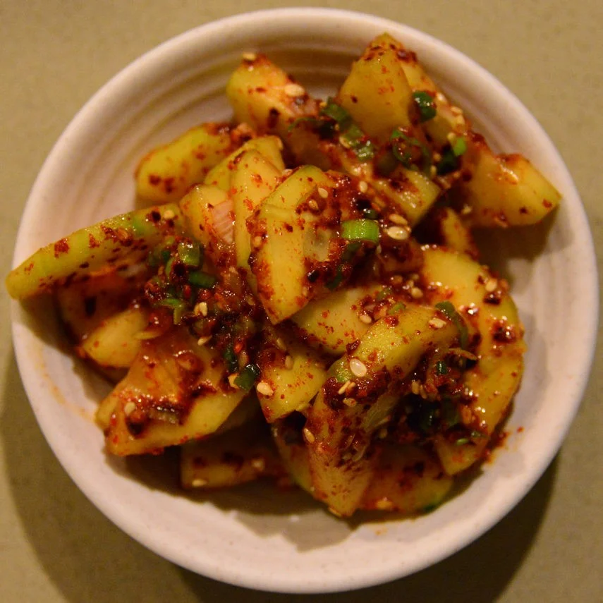 Korean Spicy Cucumber Salad Banchan
