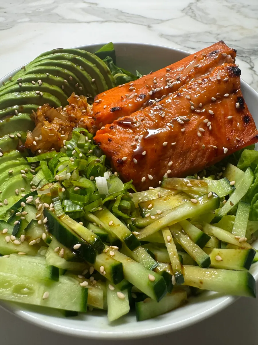 Fresh Miso Glazed Salmon Bowl