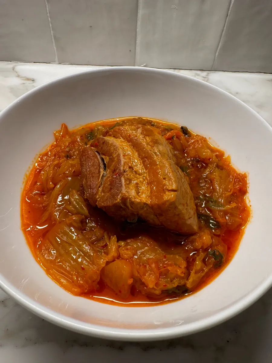 Kimchi Braised Pork Belly