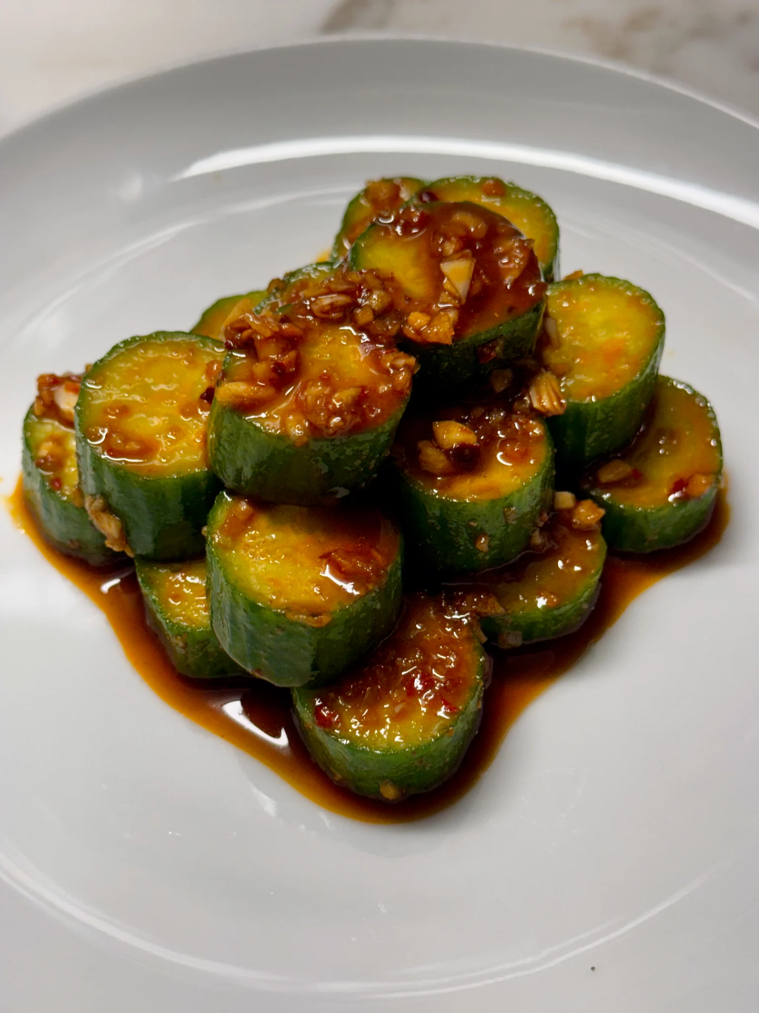 Chili Garlic Cucumbers