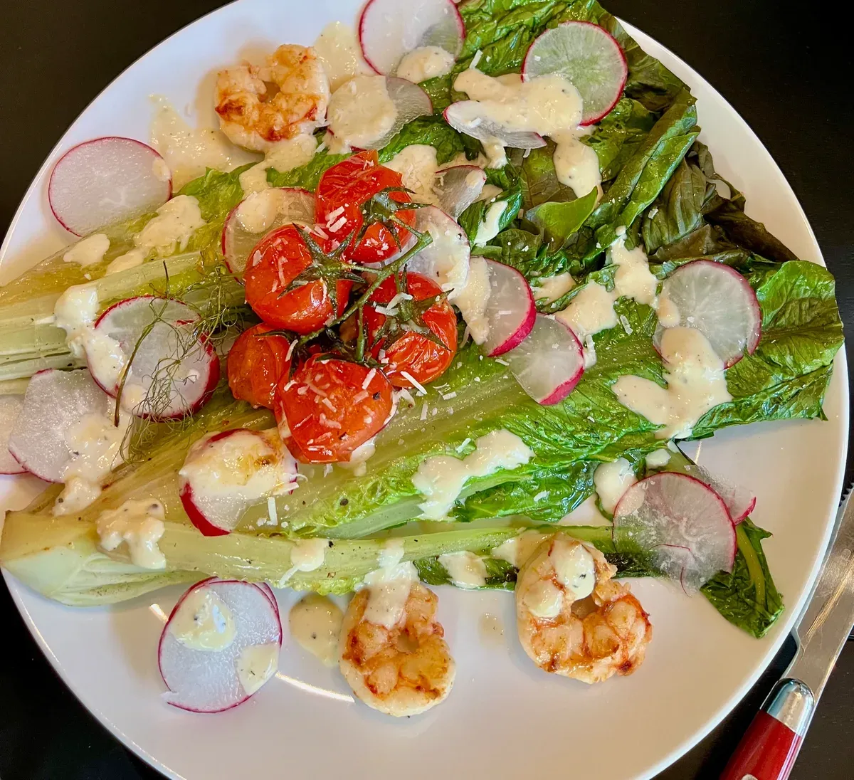 Grilled Romaine Caesar Salad