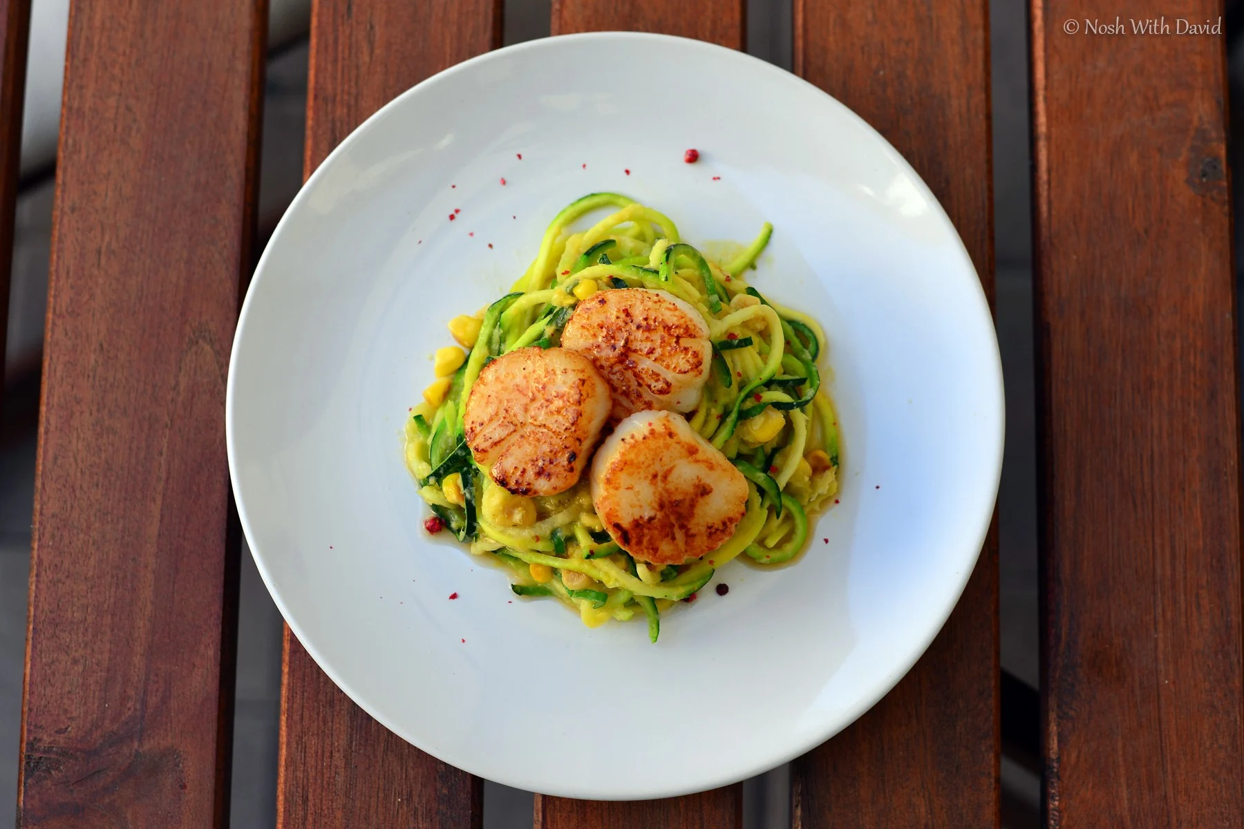 Creamy Zucchini Corn Pasta