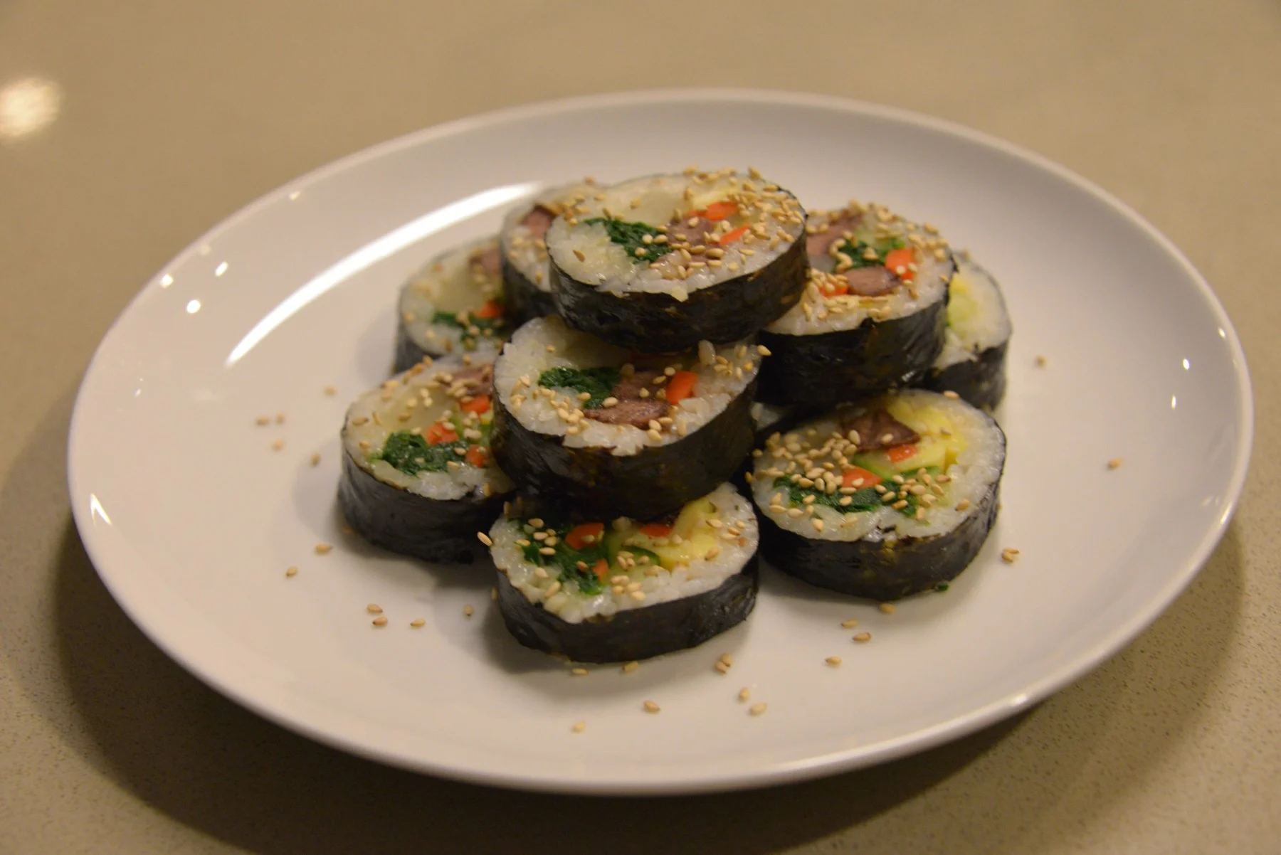 How to Make Korean Seaweed Rice Rolls: Easy Kimbap Recipe (김밥)
