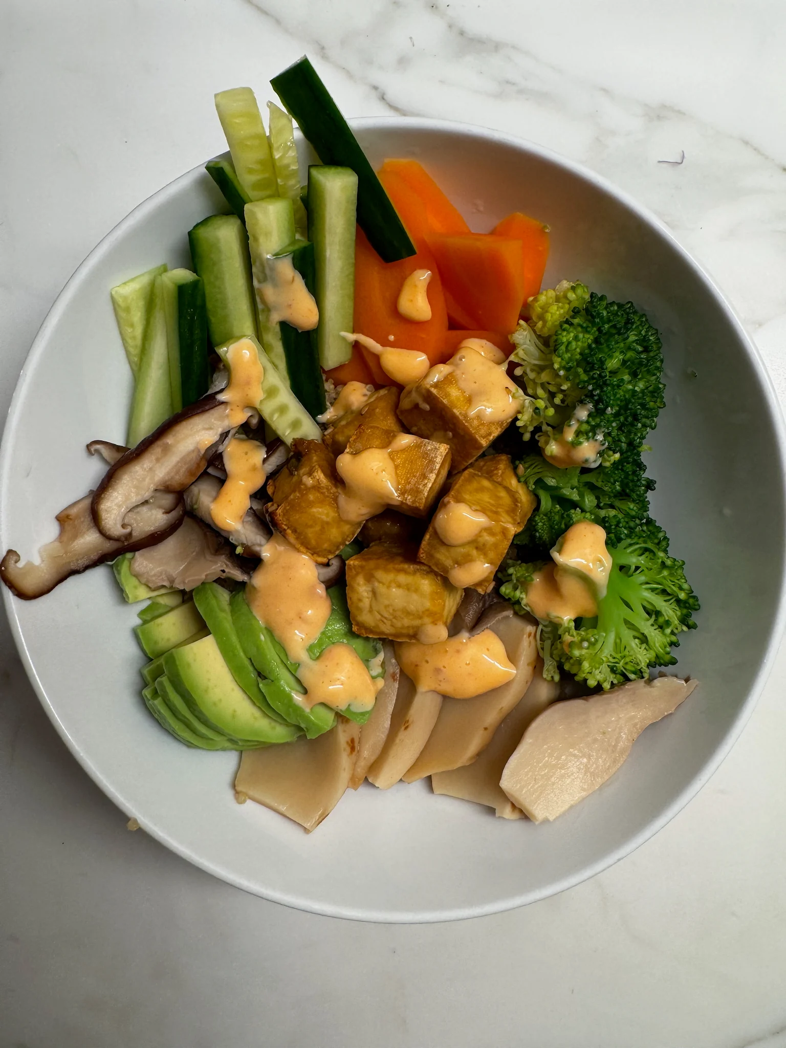 vegetable chirashi bowl