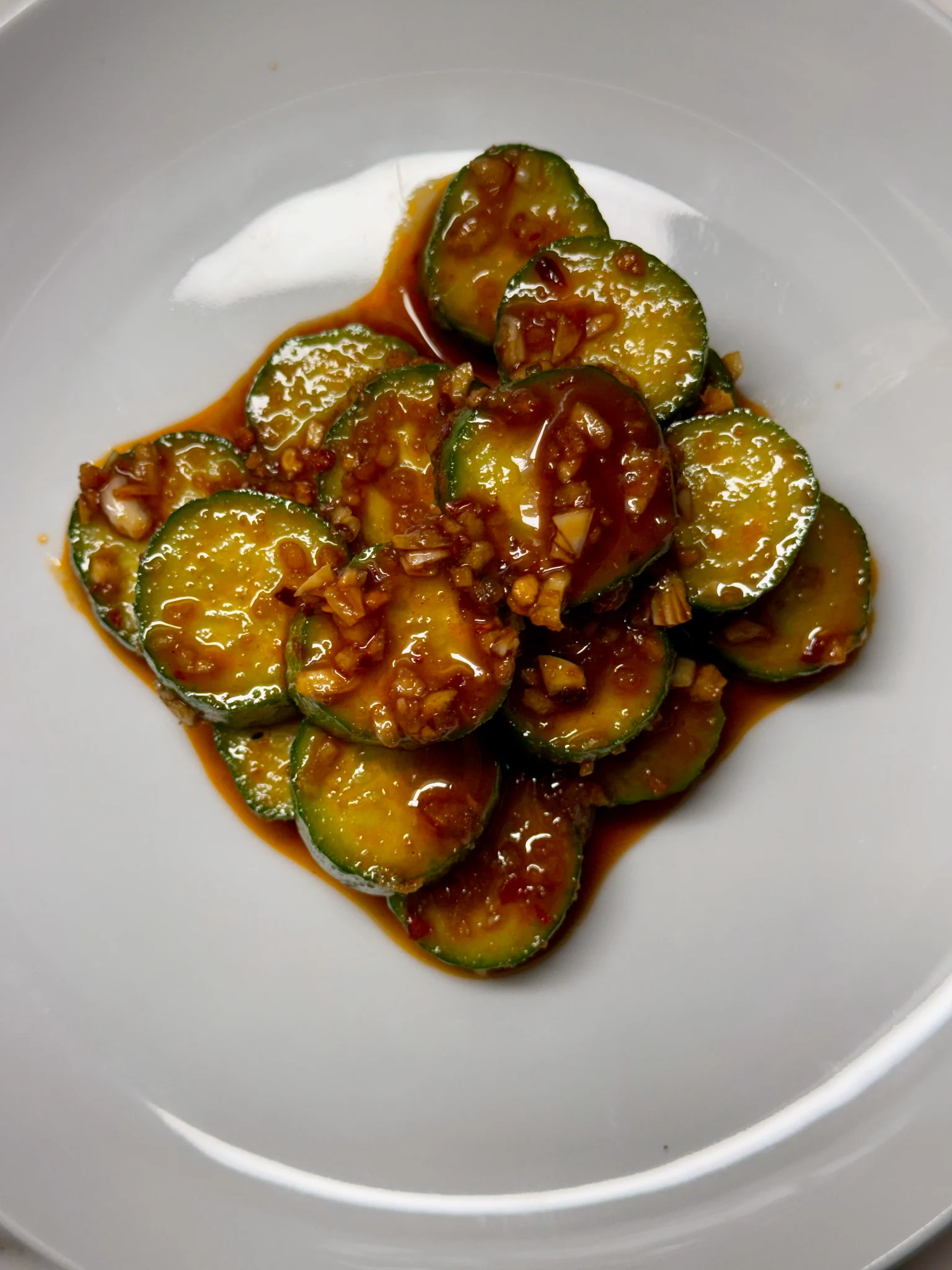 chili garlic cucumbers
